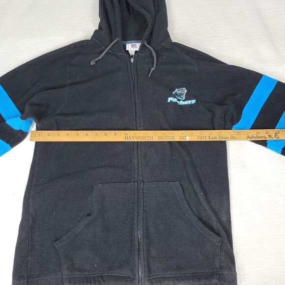 Carolina Panthers Jacket Size Medium NFL Football 1/4 Zip Gray Sweater Pullover - Picture 8 of 16